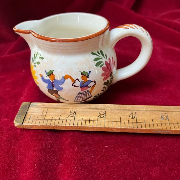 2 Pieces Vintage Alpine Peasant Ware. Handpainted. - Picture 11 of 12